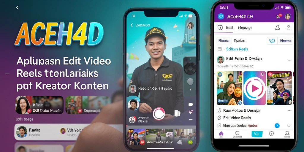 Tampilan antarmuka ACEH4D yang user-friendly saat mengedit video Reels.