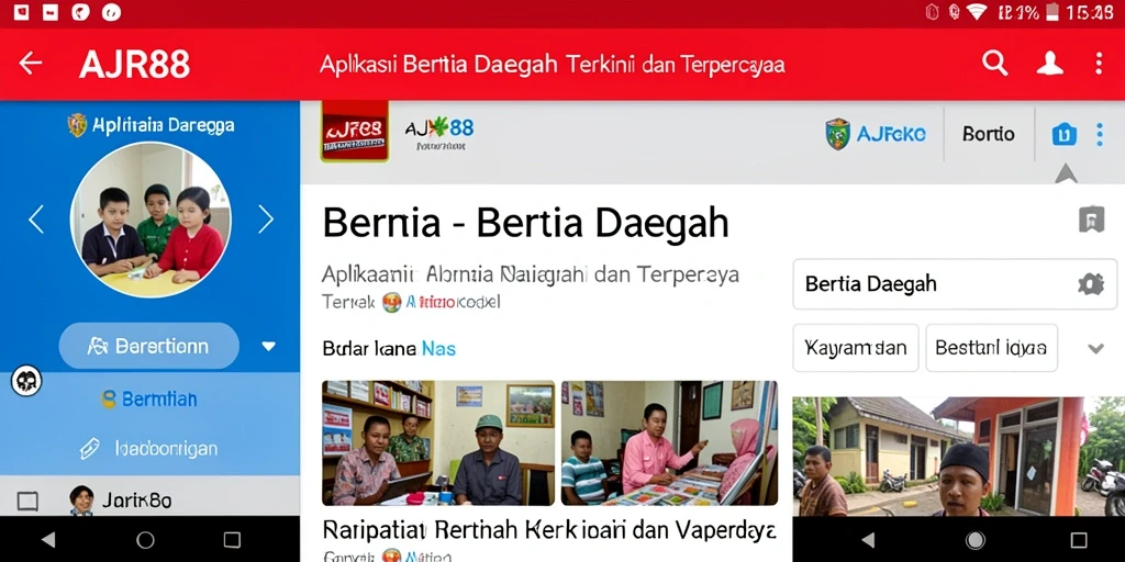 Antarmuka aplikasinya yang intuitif untuk berita daerah.