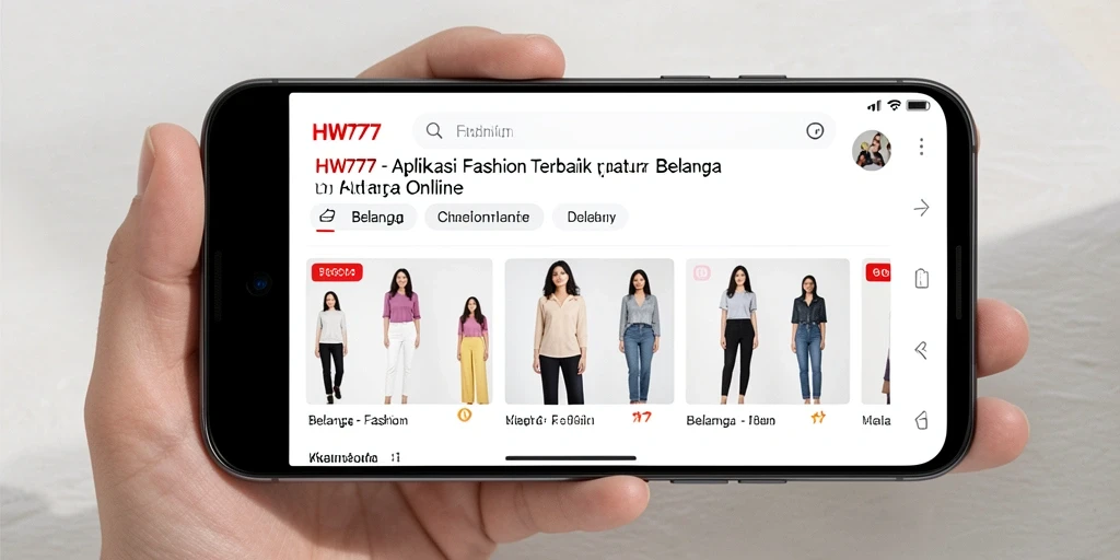 Tampilan antarmuka aplikasi HW777 yang menawan dan mudah digunakan.