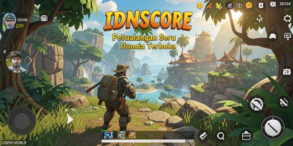 Tampilan antarmuka pengguna IDNSCORE yang menakjubkan dan intuitif.