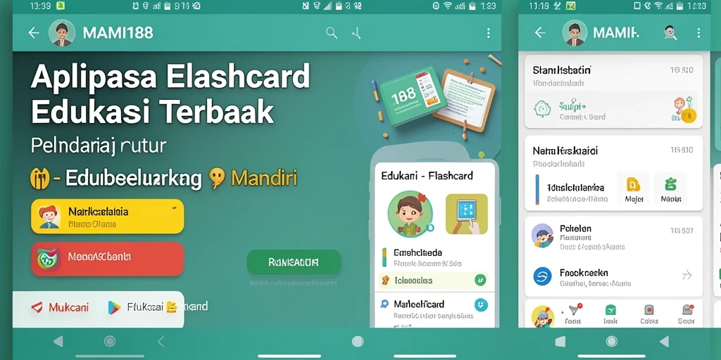 Tampilan antarmuka aplikasi MAMI188 yang menarik dan interaktif.