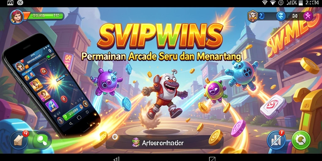Antarmuka permainan SVIPWINS yang menampilkan level menantang dan grafis menarik.