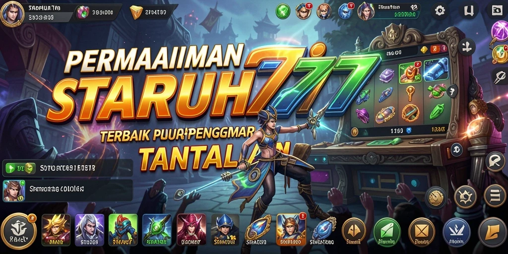 Antarmuka pengguna yang intuitif dan menarik dalam permainan strategi.