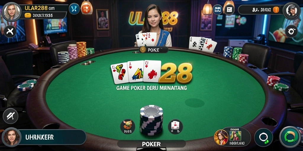 Antarmuka menarik ULAR288 yang menghadirkan pengalaman Poker realistis.