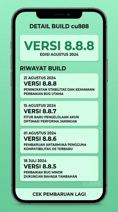 Riwayat Versi cu888: Pembaruan Terbaru Aplikasi